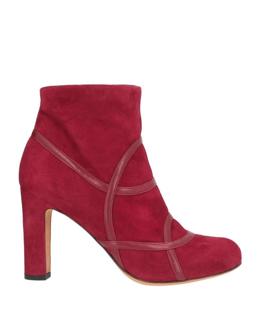 Chie Mihara Red Ankle Boots Leather