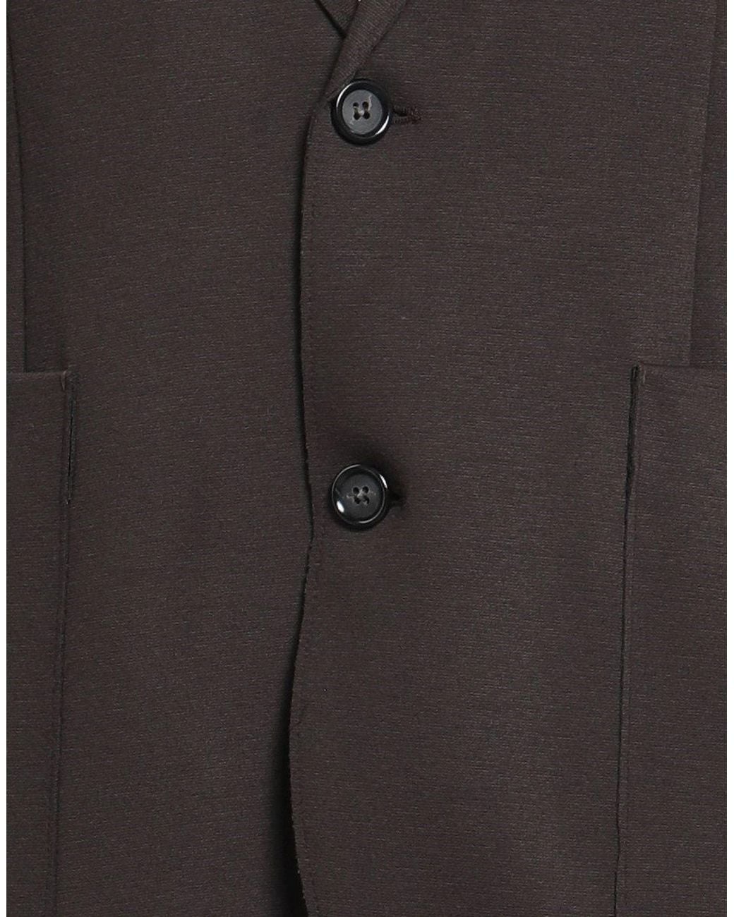 Paolo Pecora Black Blazer Viscose, Wool, Polyamide, Elastane for men