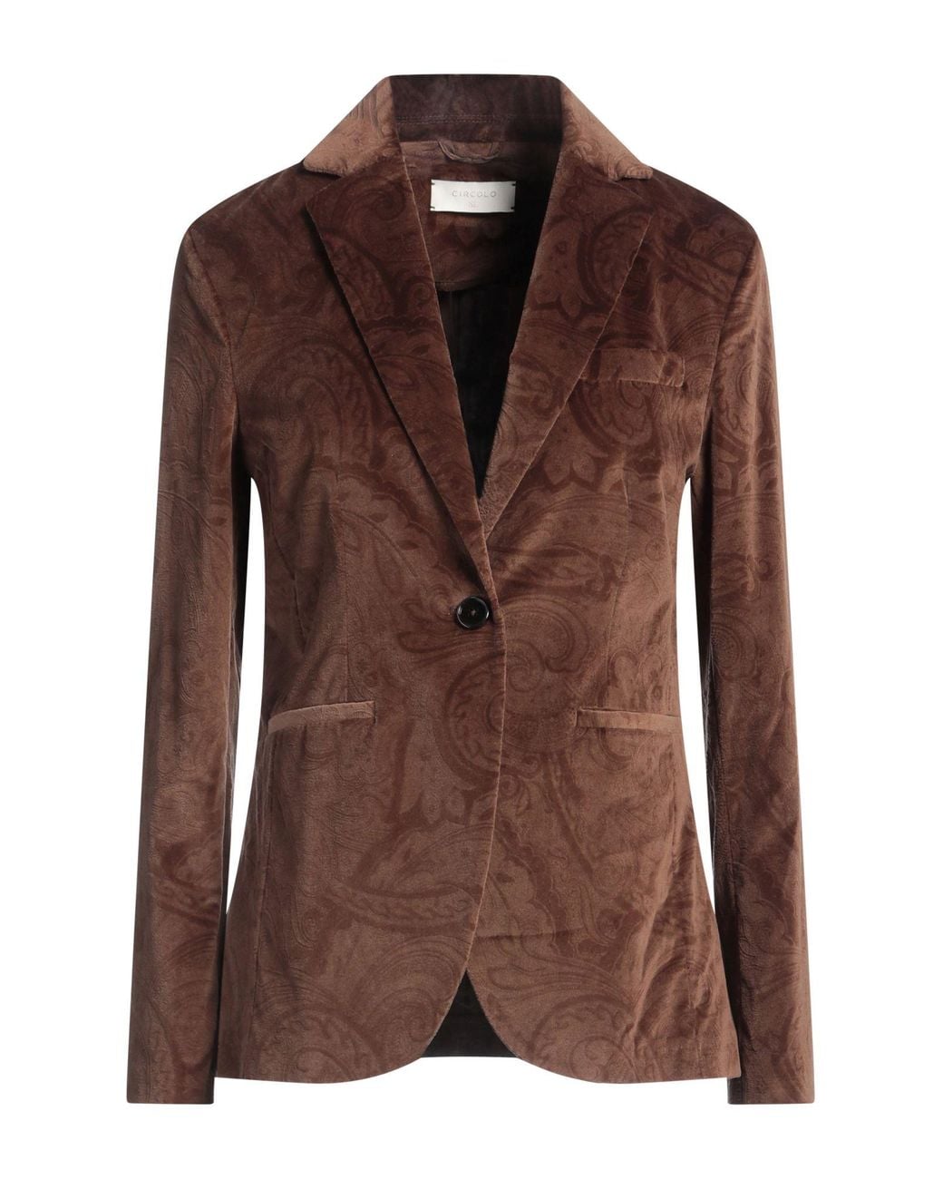 Circolo 1901 Brown Blazer Cotton, Elastane