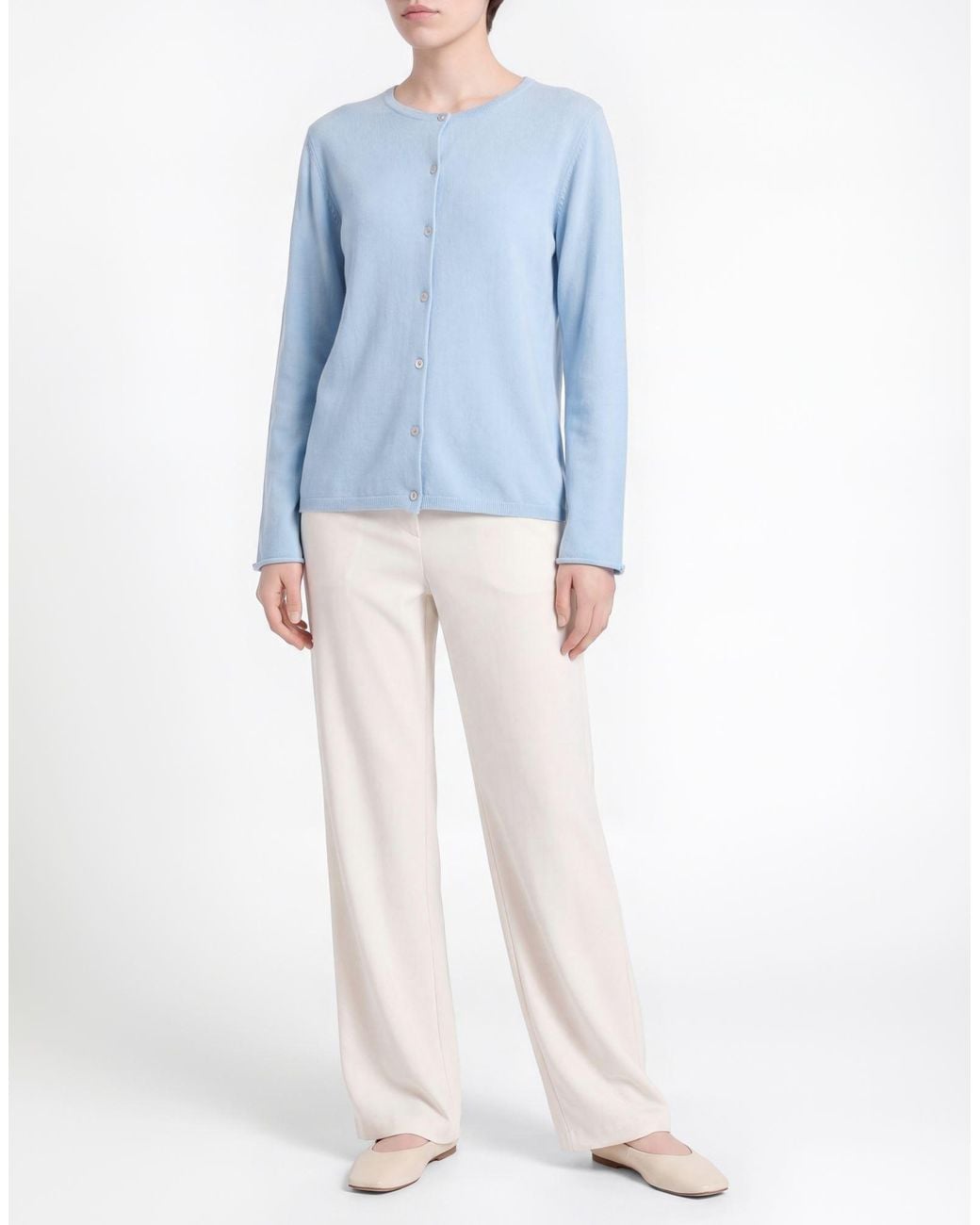 Gran Sasso Blue Light Cardigan Virgin Wool, Viscose, Cashmere