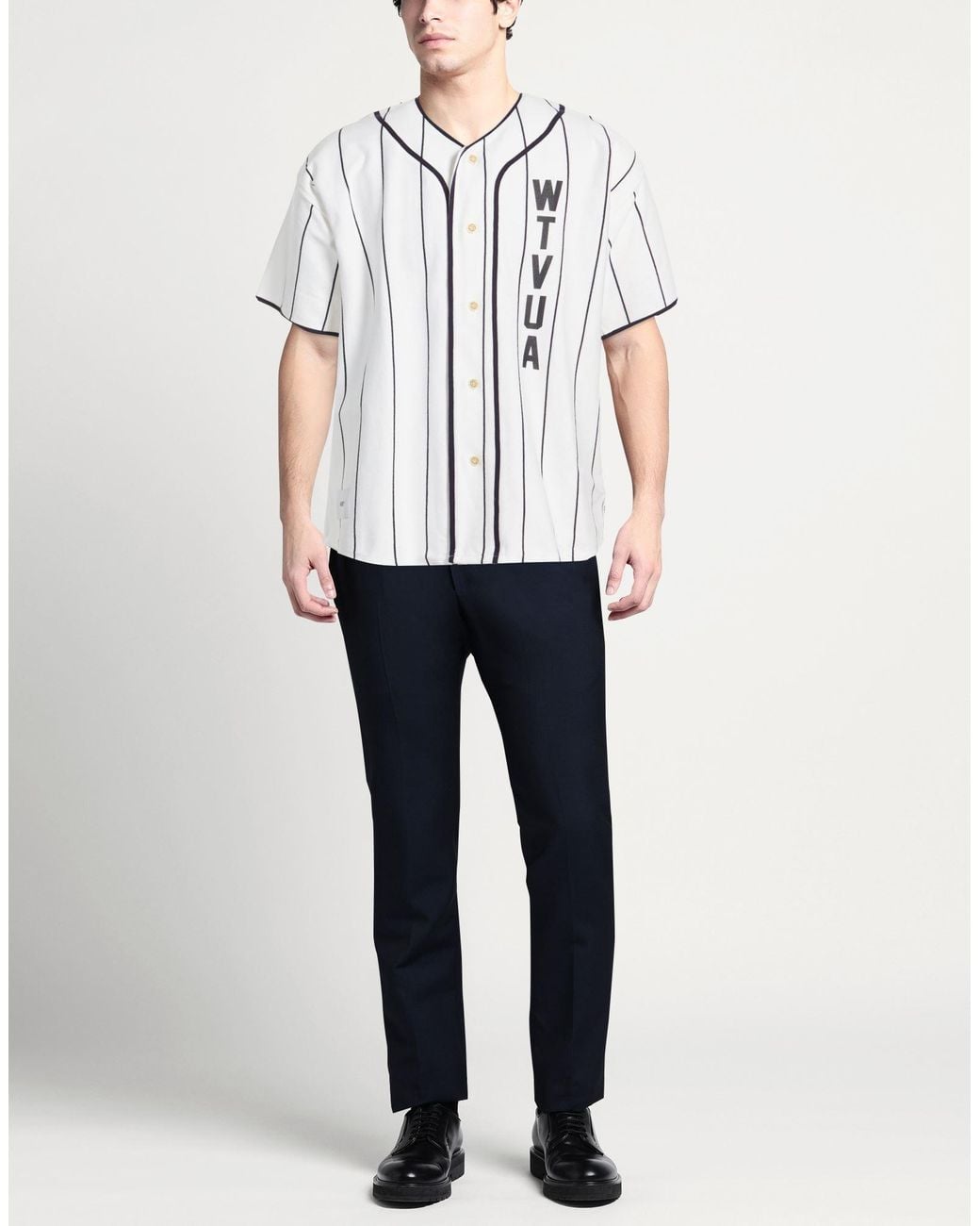 (w)taps White Shirt for men