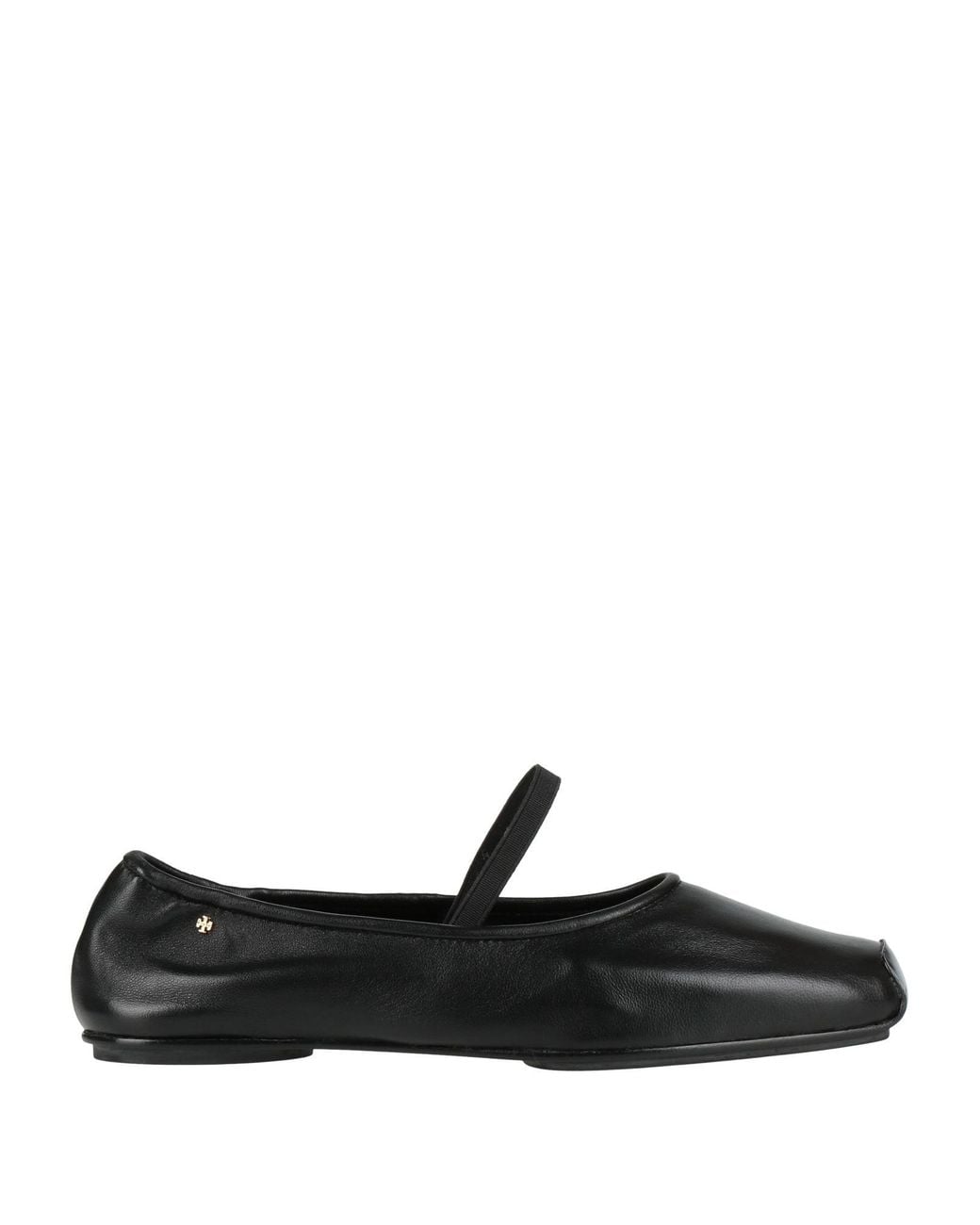 Tory Burch Black Ballet Flats Leather