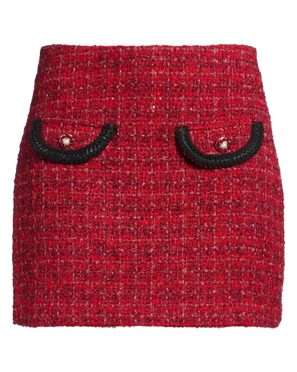 WEILI ZHENG Red Mini Skirts