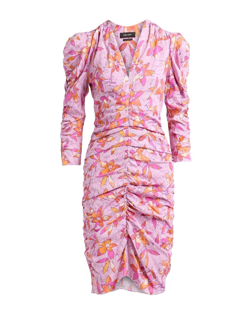 Isabel Marant Pink Mini Dress Viscose, Silk, Elastane