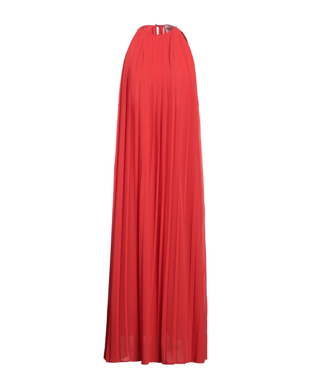 Semicouture Red Maxi Dress Polyester