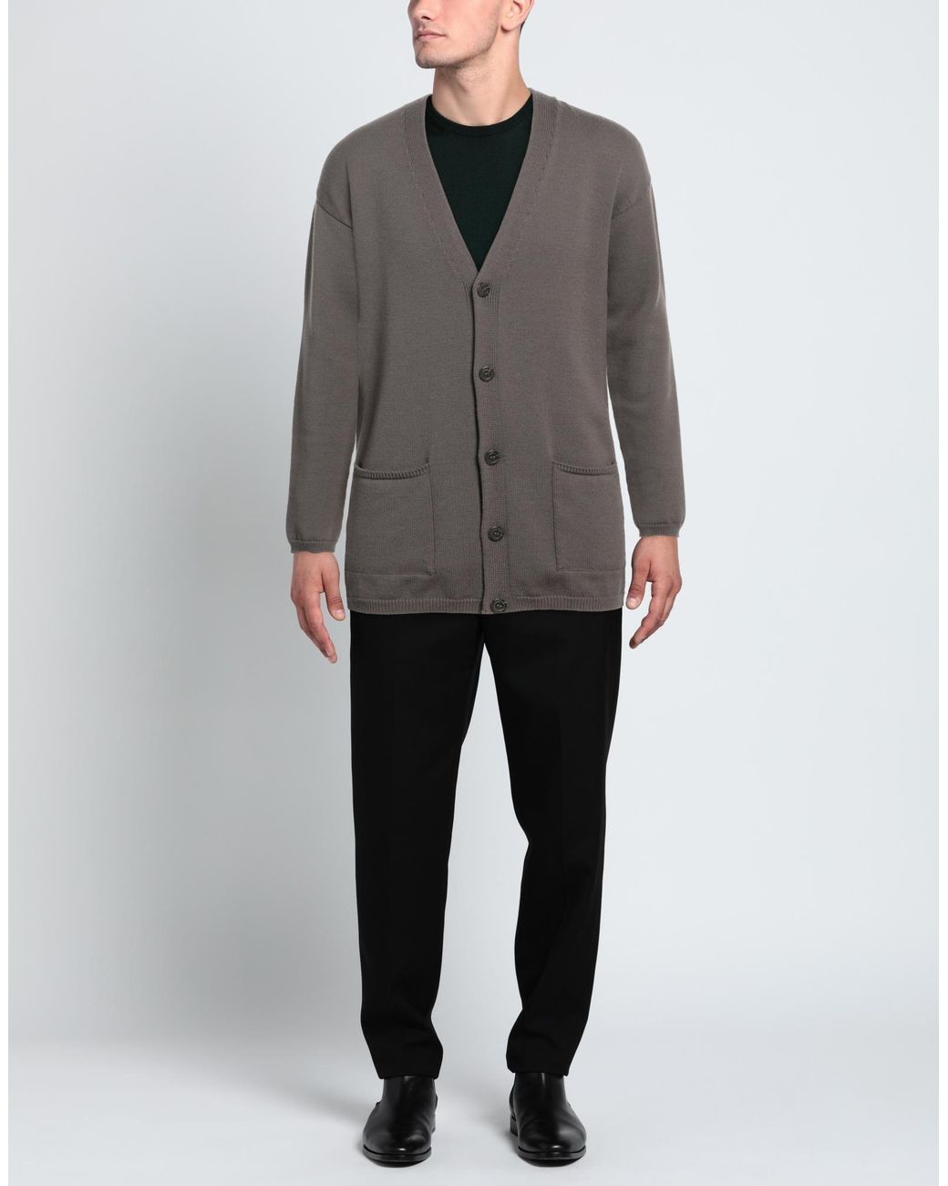 Rick Owens Gray Cardigan for men