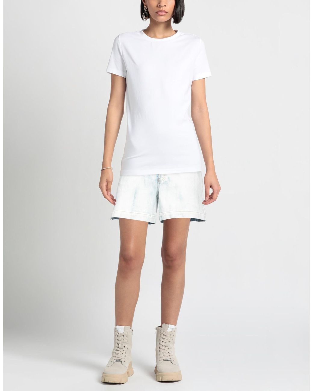 Stella McCartney Blue Denim Shorts
