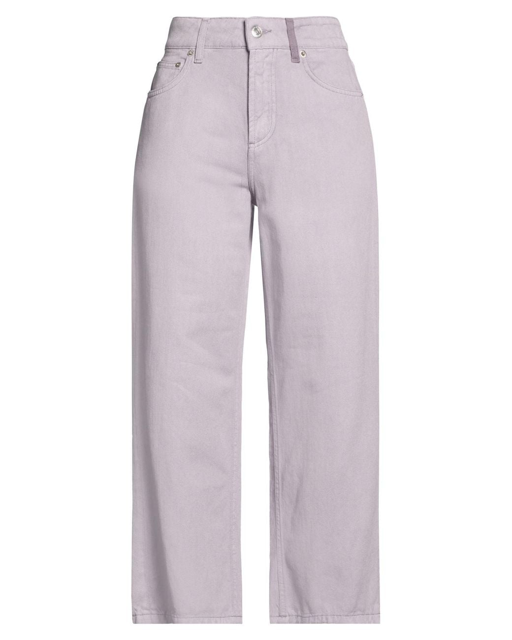 Department 5 Gray Lilac Pants Cotton, Lyocell