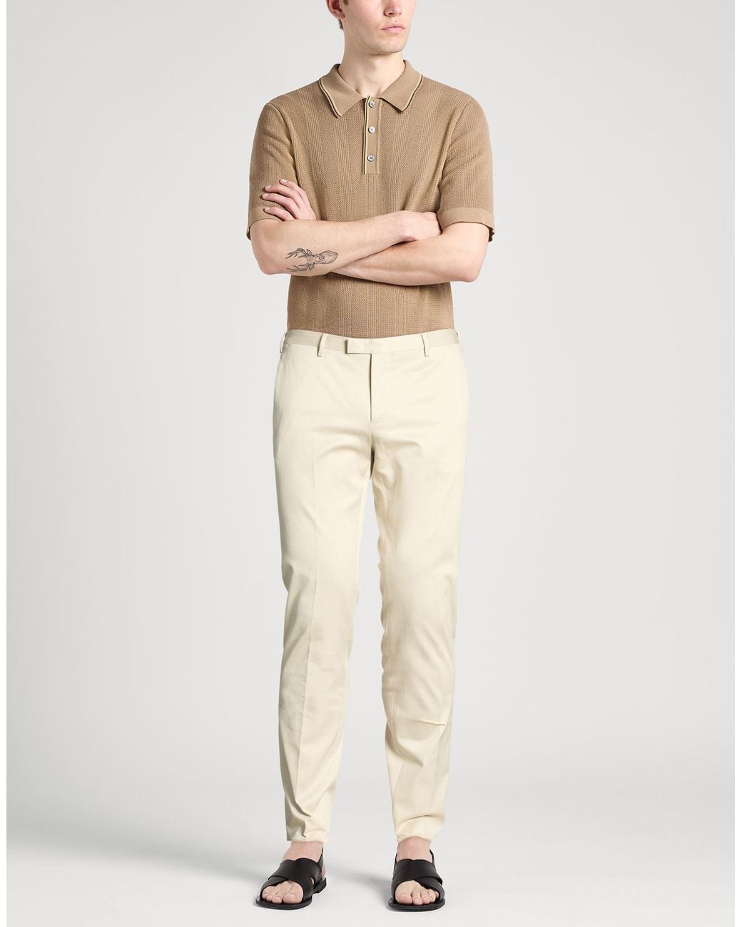 PT Torino Natural Pants Cotton, Elastane for men