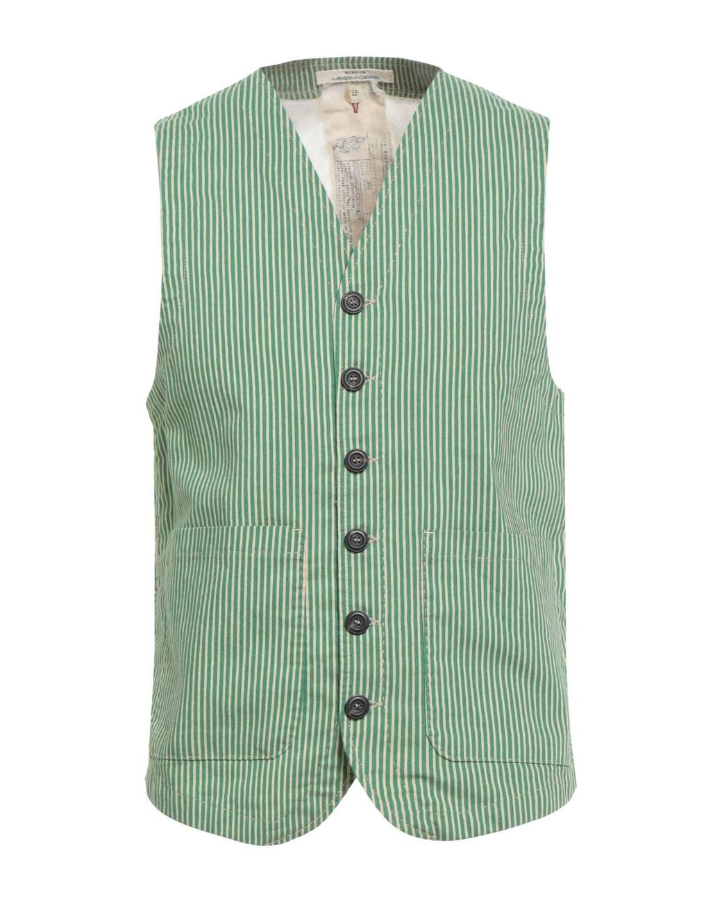 Messagerie Green Tailored Vests for men