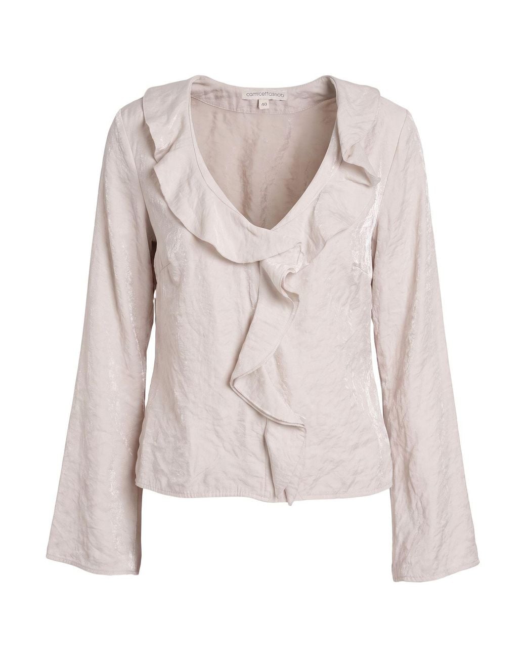 Camicettasnob White Top Viscose, Polyester