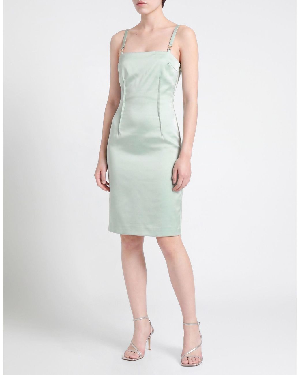 Blugirl Blumarine Green Midi Dress Polyester, Elastane
