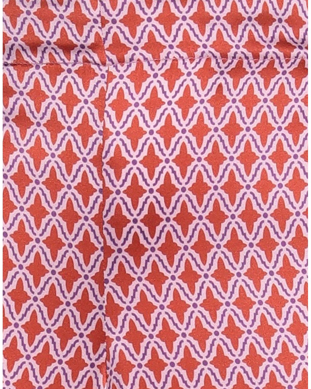 Niu Red Pants Silk, Elastane, Cotton