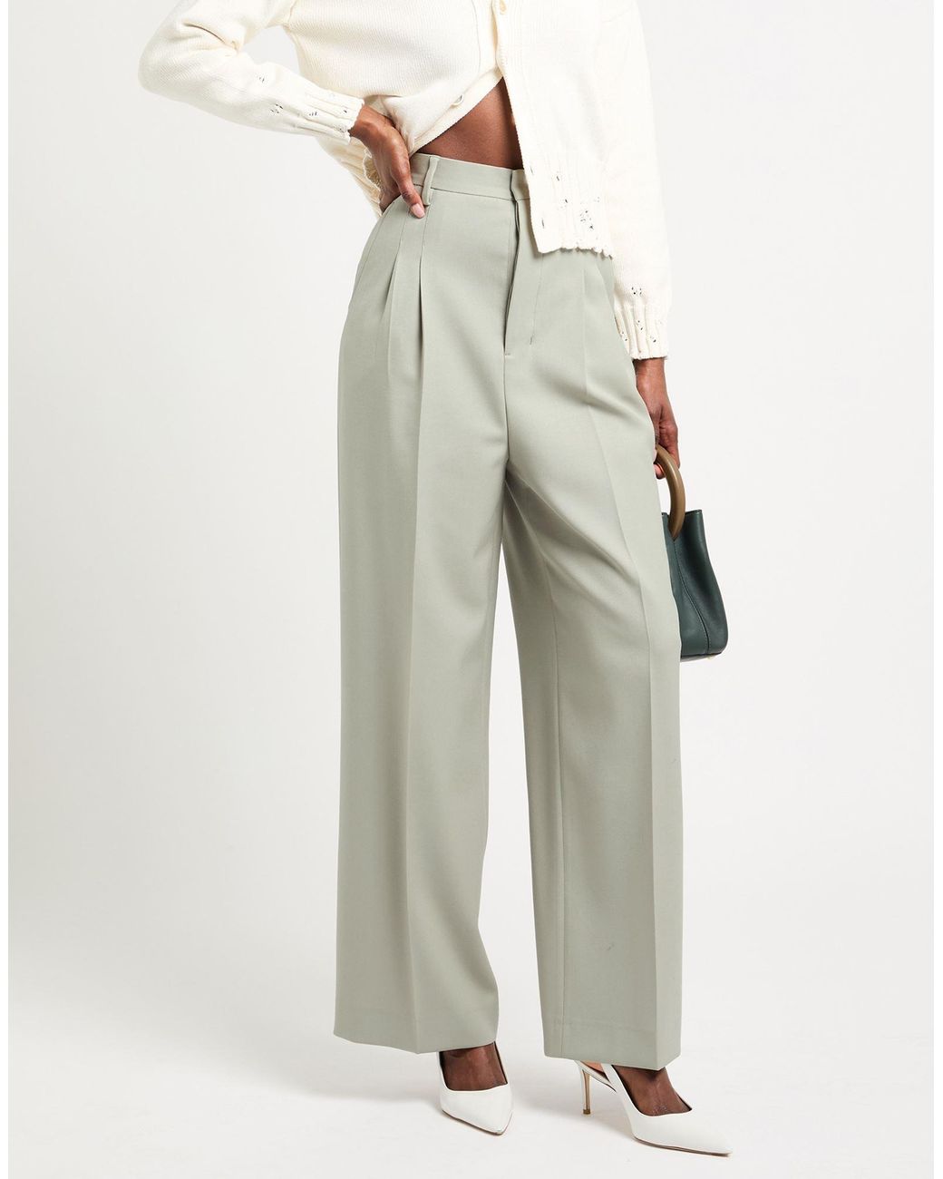 AMI Gray Pants Virgin Wool