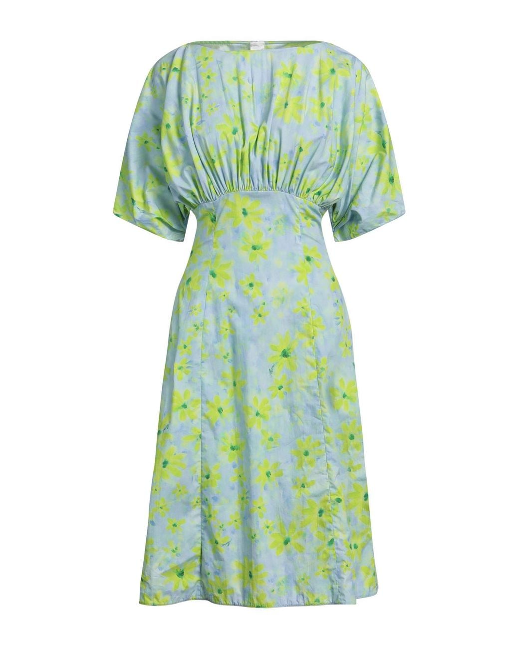 Marni Green Midi Dress Cotton