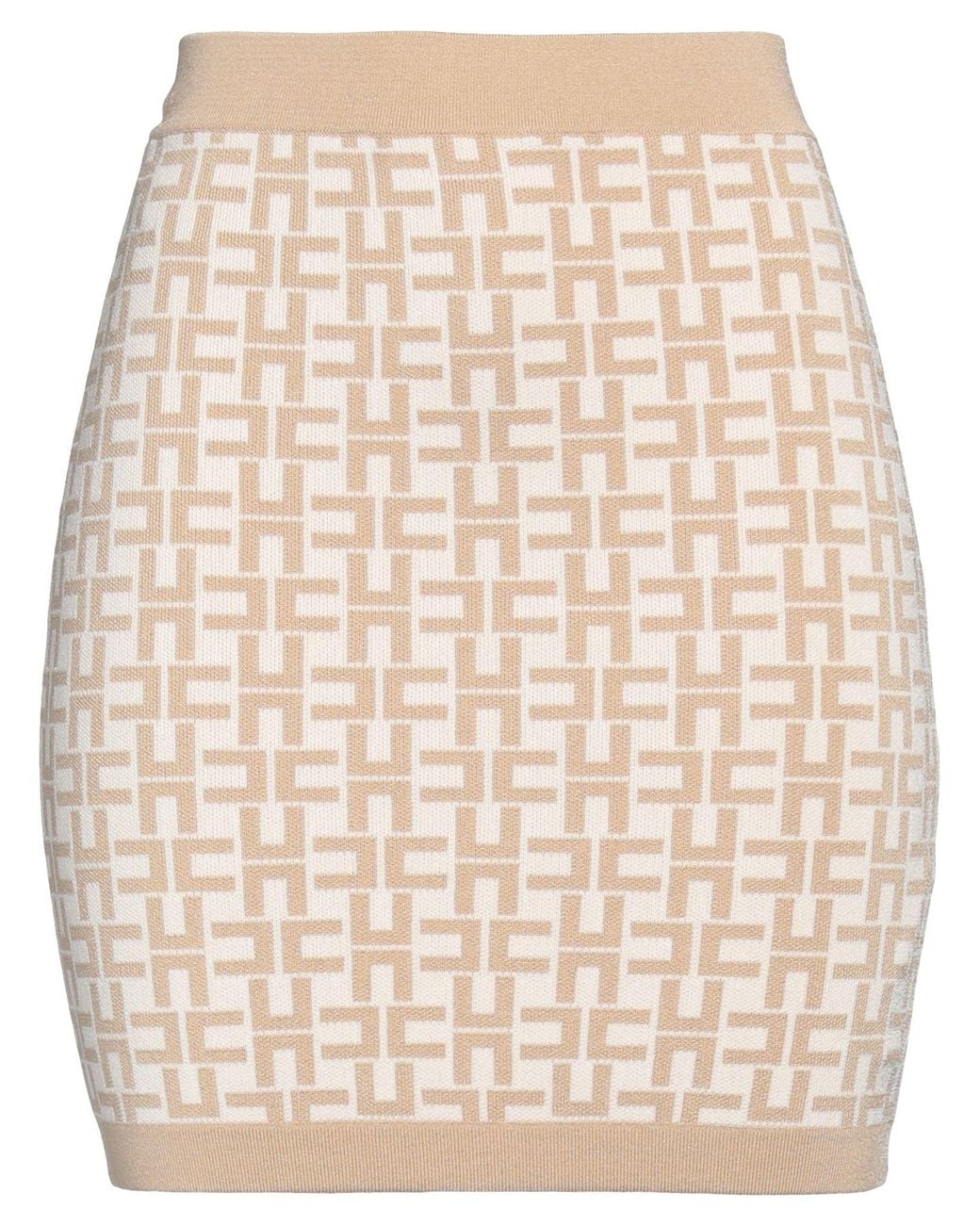 Elisabetta Franchi Natural Mini Skirt