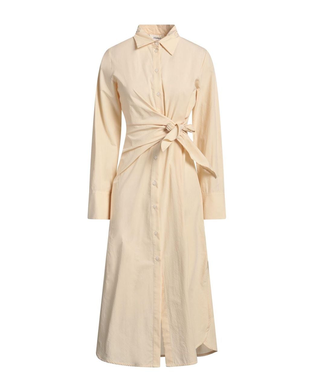 Ottod'Ame Natural Midi Dress Cotton