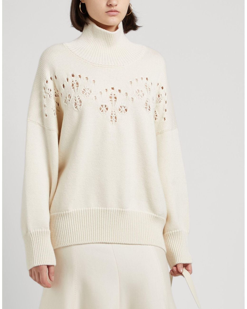 Chloé White Turtleneck