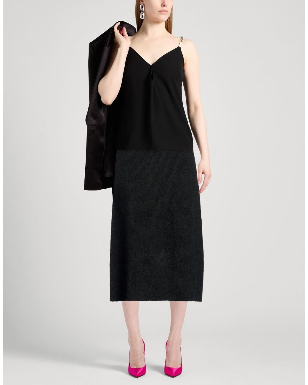 Liviana Conti Black Midi Skirts