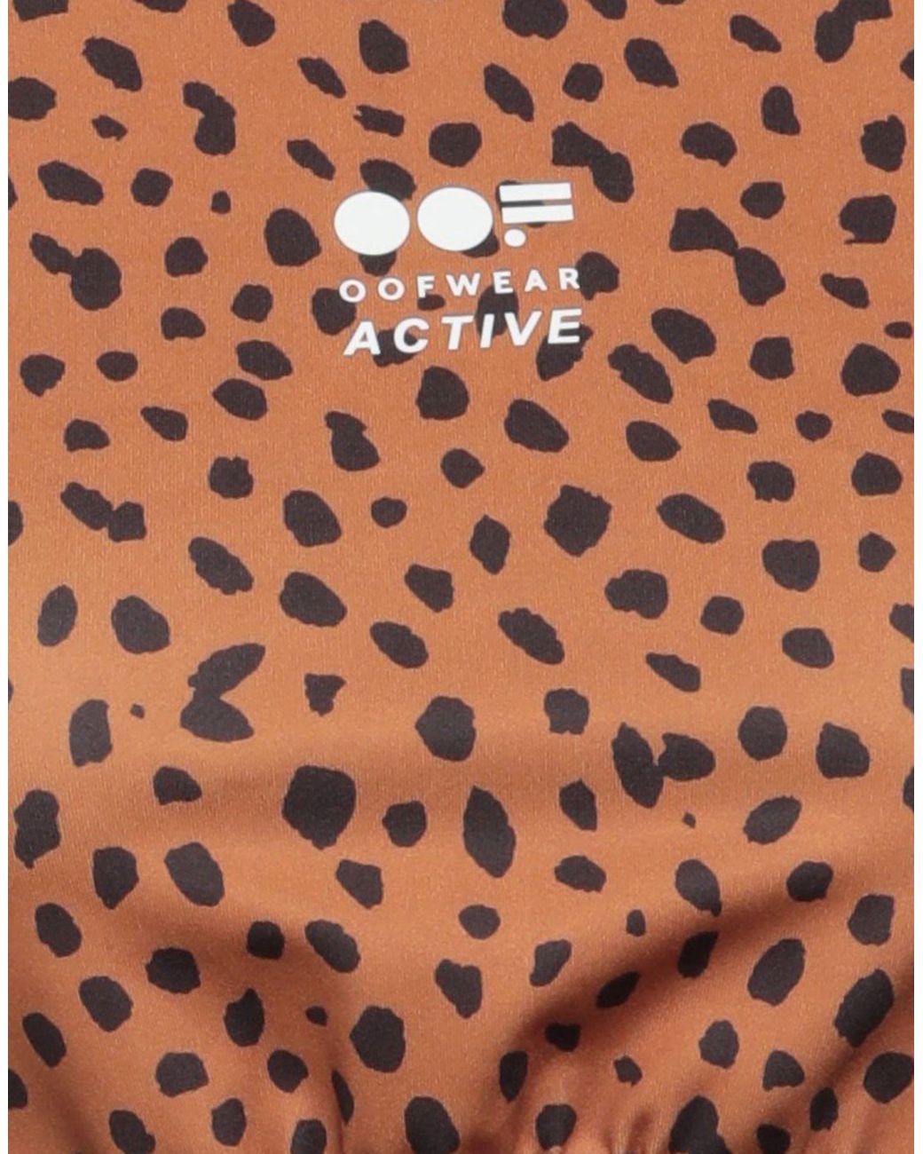 OOF WEAR Brown Camel Top Polyester, Elastane