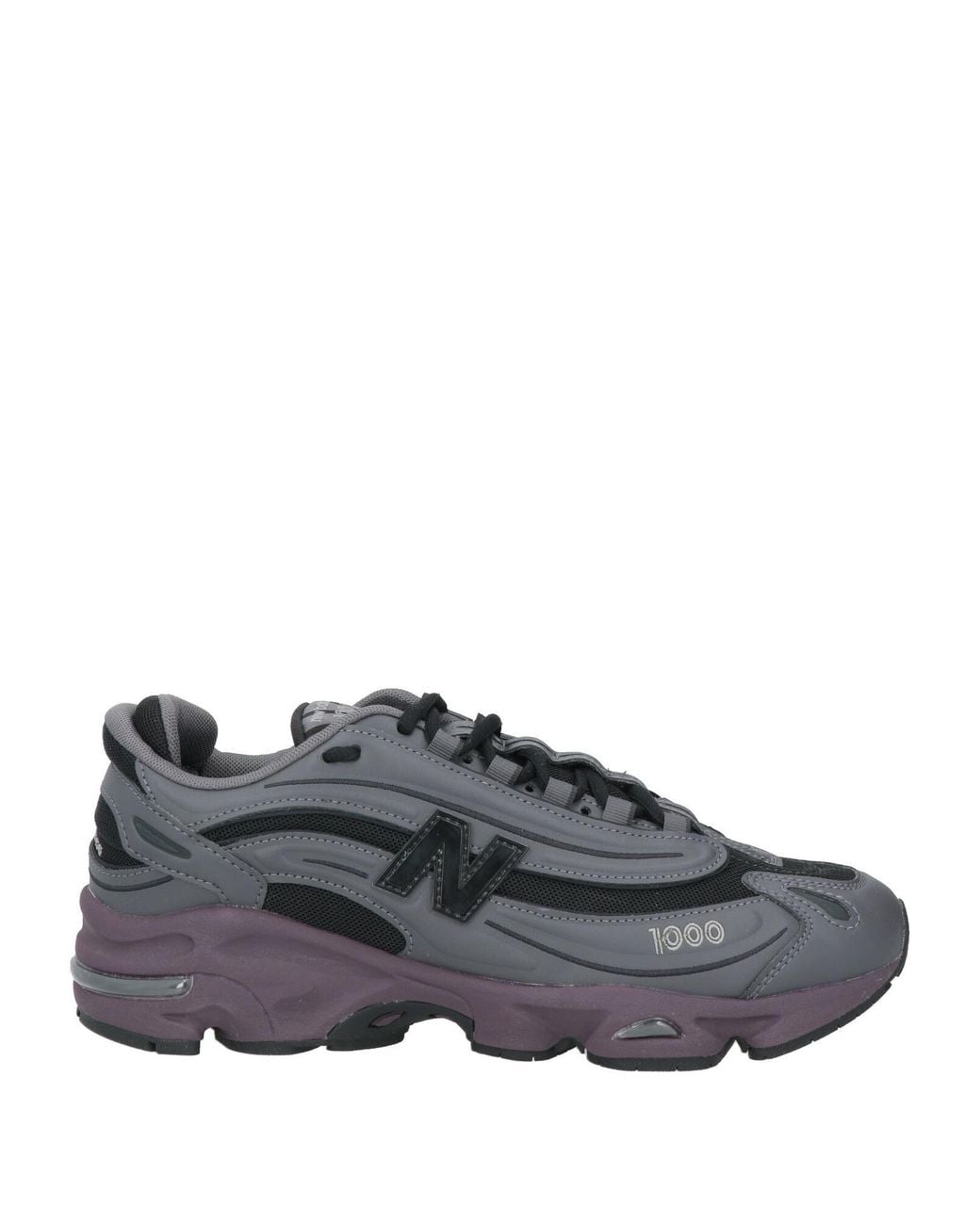 New Balance Gray Sneakers Textile Fibers, Synthetic Material for men