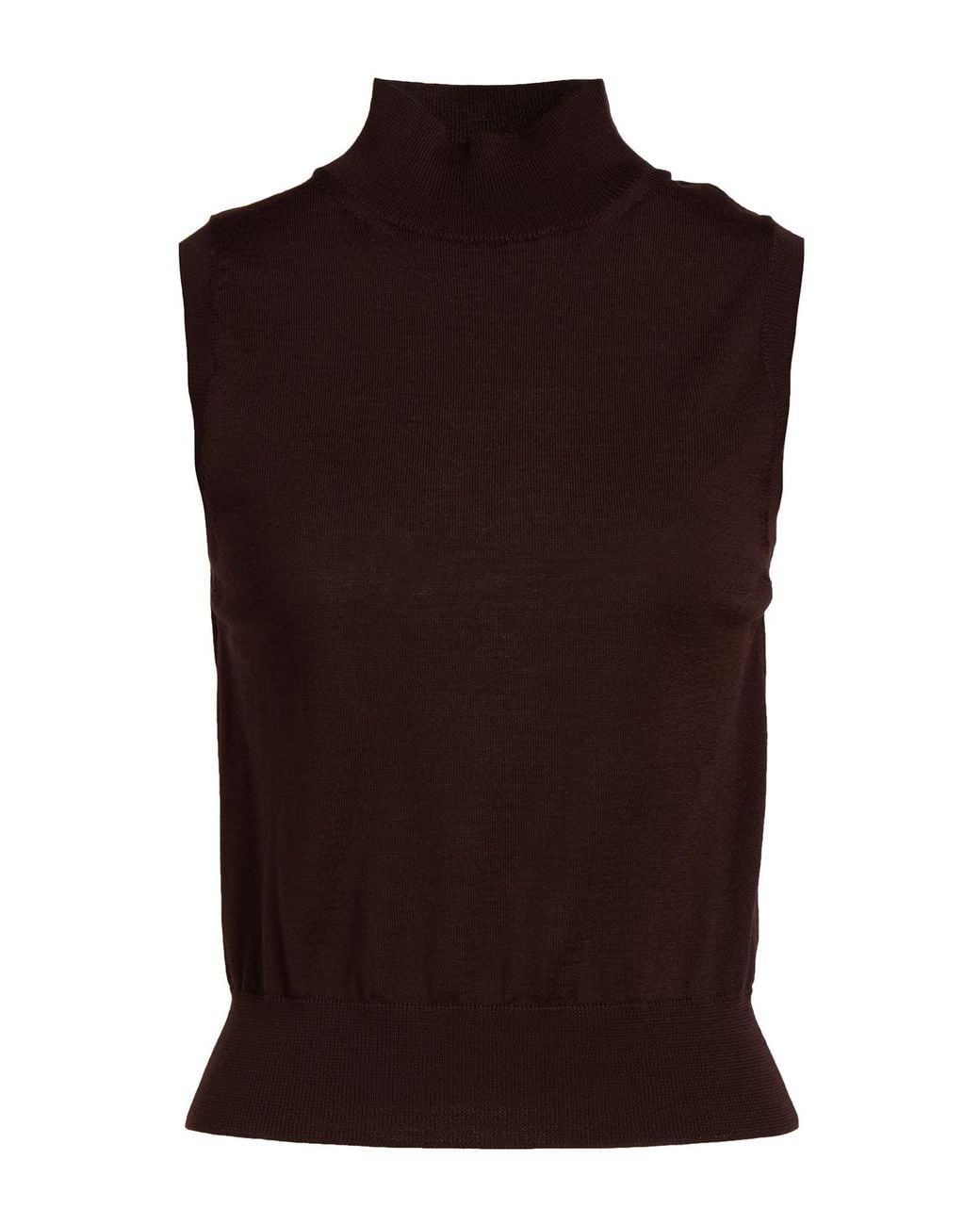 Daniele Fiesoli Brown Chocolate Turtleneck Merino Wool