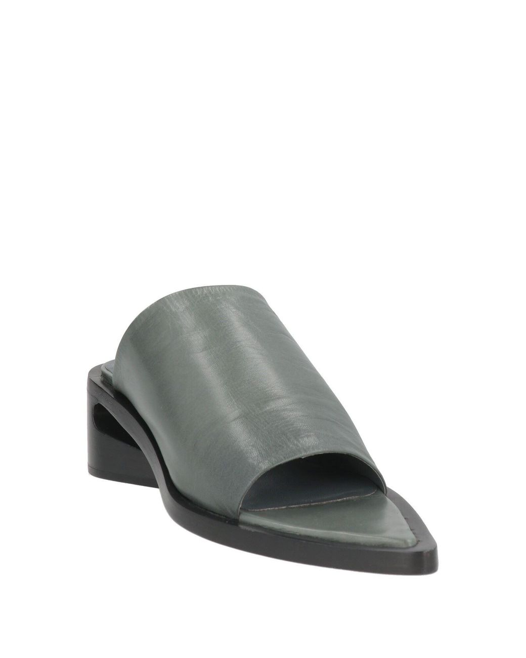 Jil Sander Gray Sandals Leather