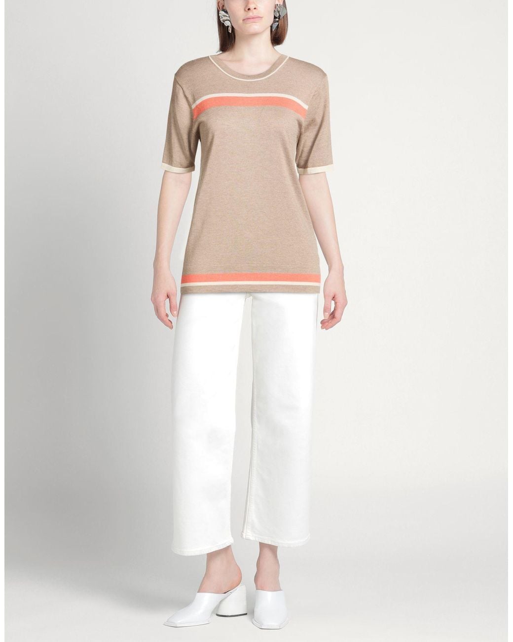 Purotatto Pink Taupe Sweater Silk, Cashmere