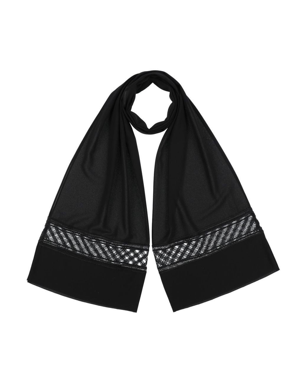 Clips Black Scarf