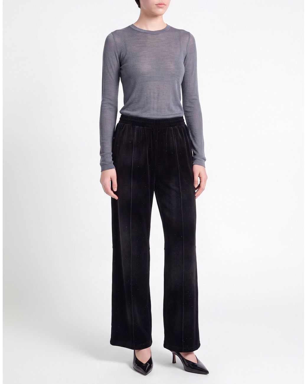 T By Alexander Wang Black Trouser