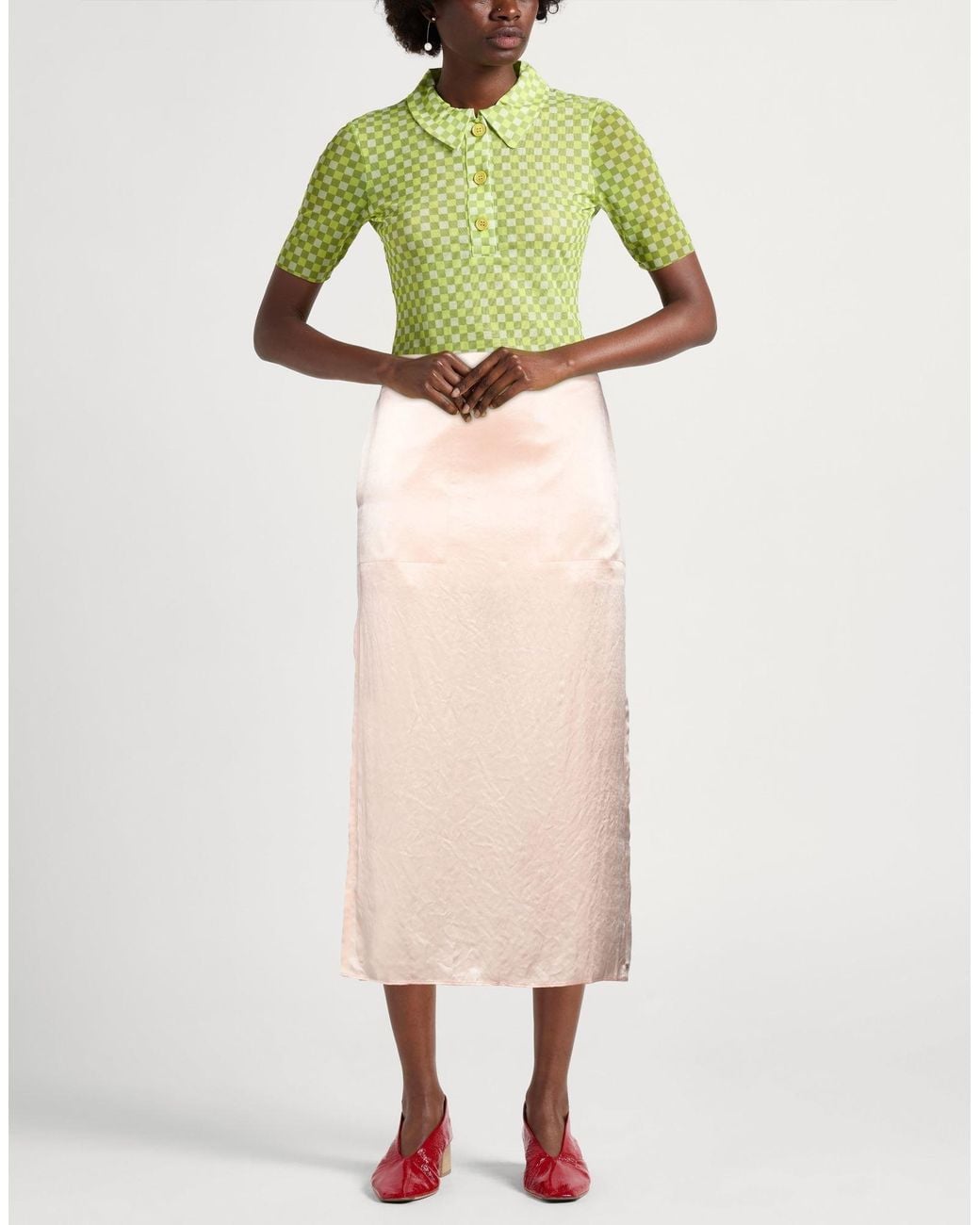 Sportmax Natural Midi Skirt