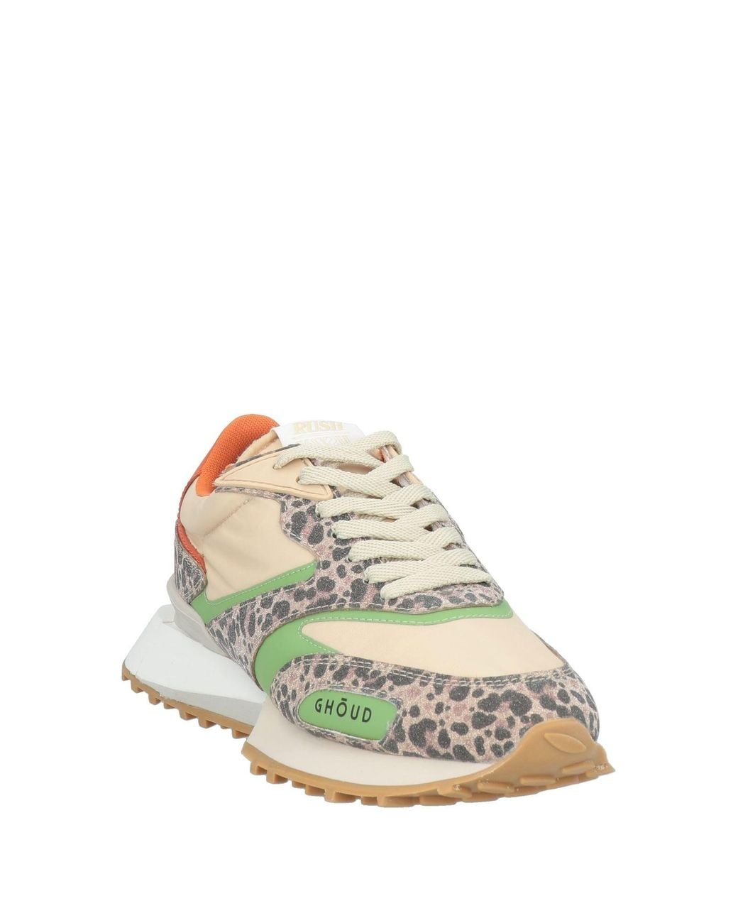 GHOUD VENICE Green Sneakers Leather, Textile Fibers