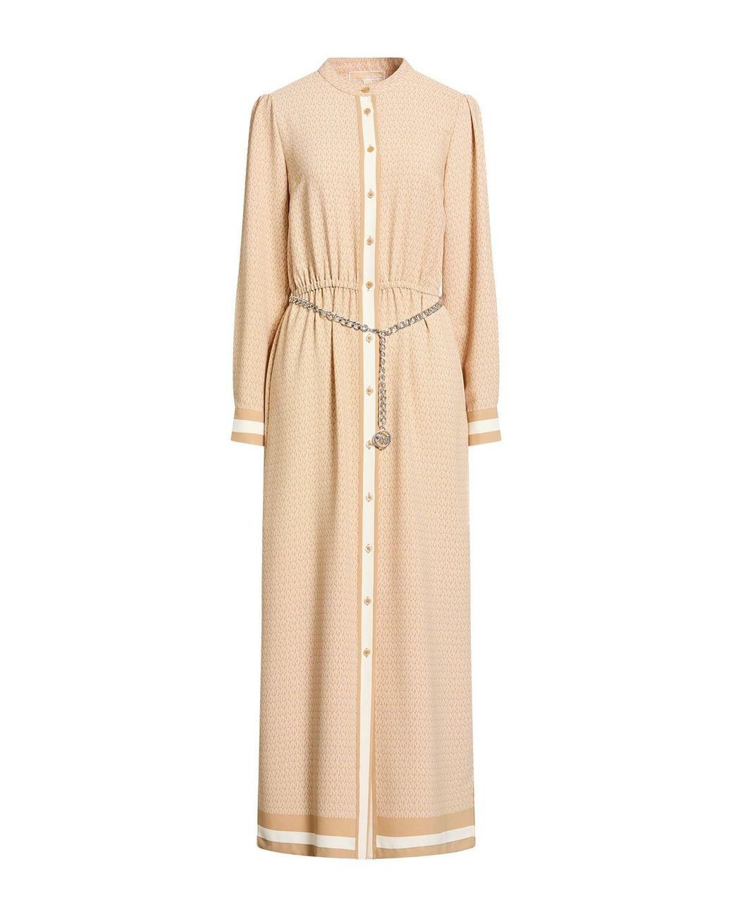 MICHAEL Michael Kors Natural Sand Maxi Dress Polyester