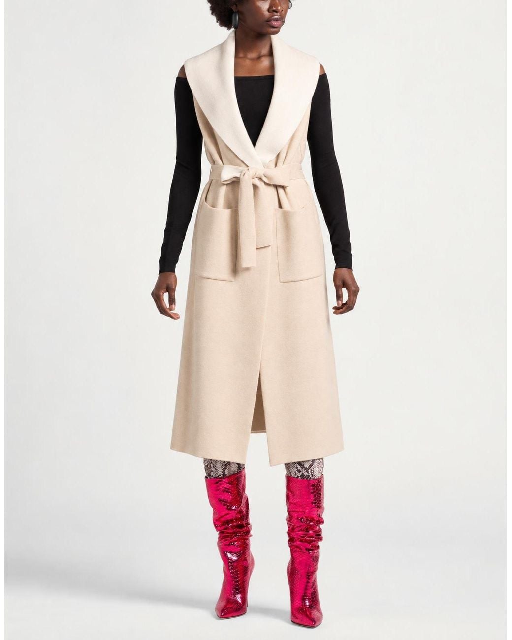 D.exterior Natural Overcoat & Trench Coat Wool, Cashmere, Viscose, Polyamide, Silk