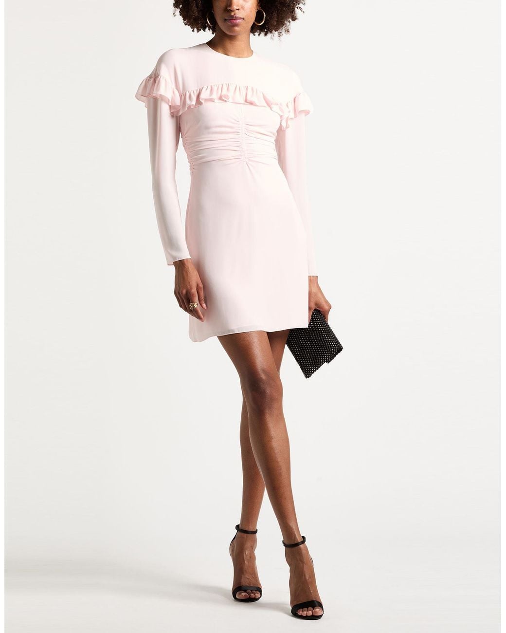 Philosophy Di Lorenzo Serafini Pink Mini Dress Polyester