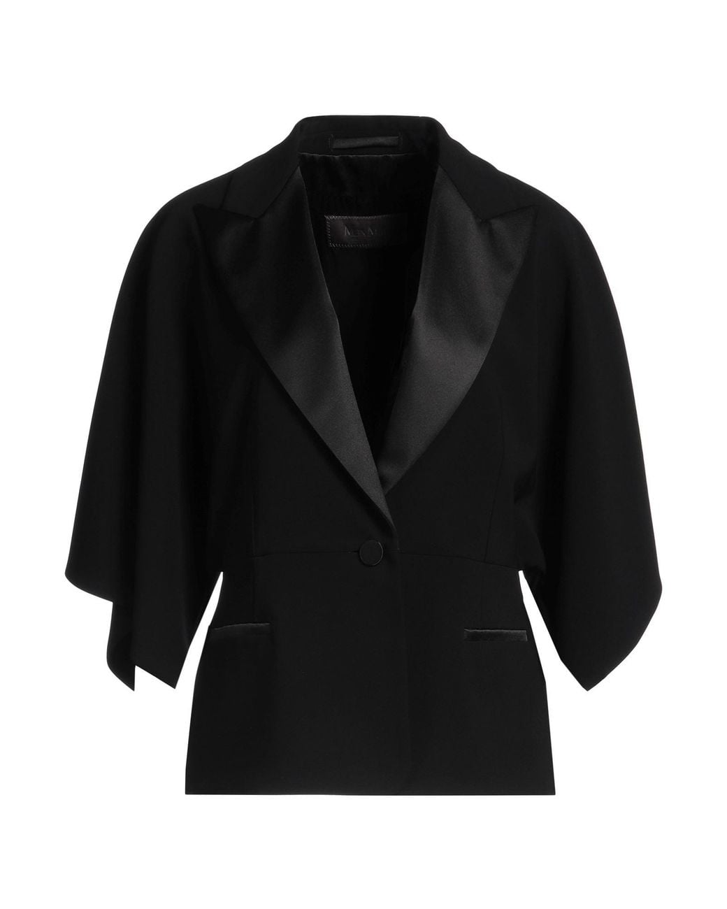 Max Mara Black Blazer Triacetate, Polyester