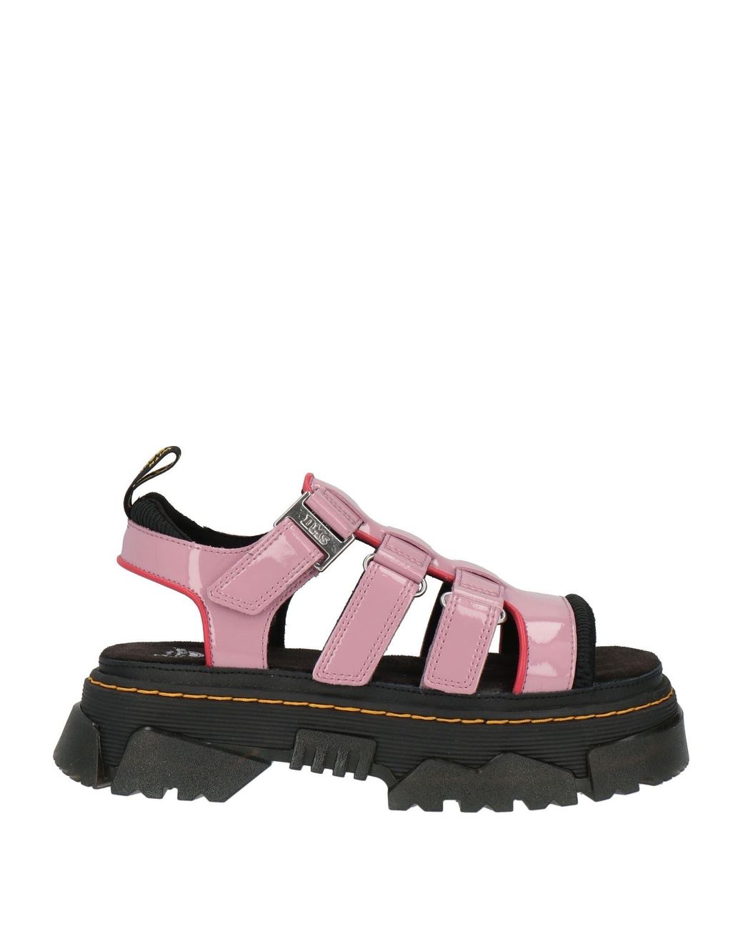 Dr. Martens Brown Antique Rose Sandals Leather, Synthetic Material