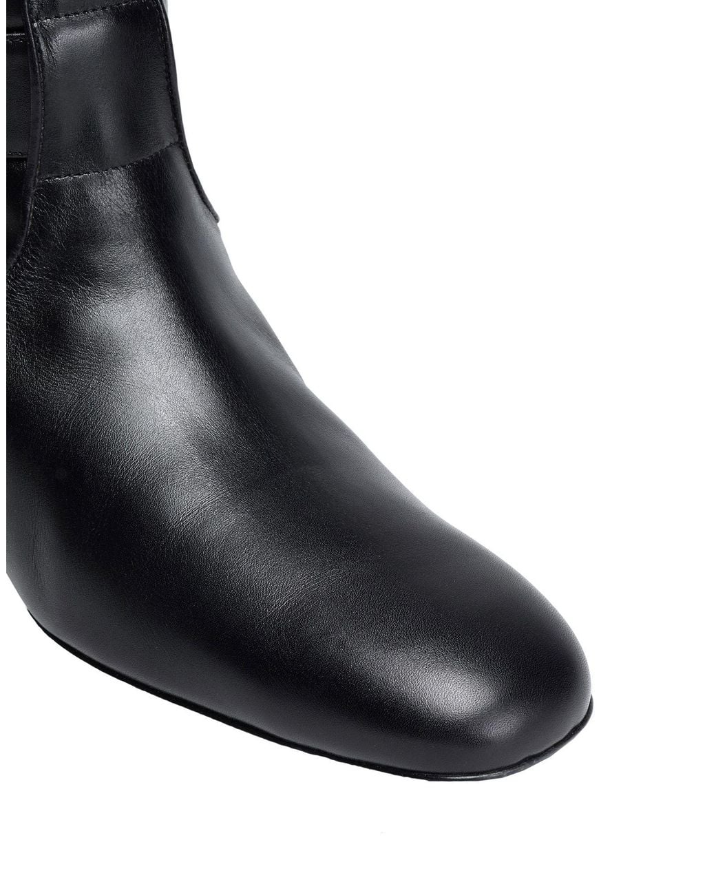 Roger Vivier Black Boot Leather