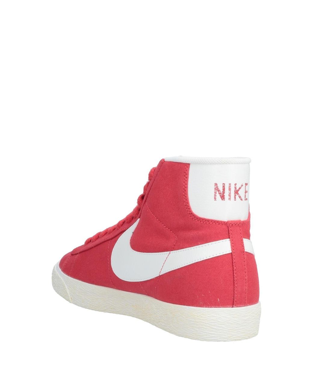 Nike Canvas High-tops & Sneakers in Red for Men | Lyst Australia