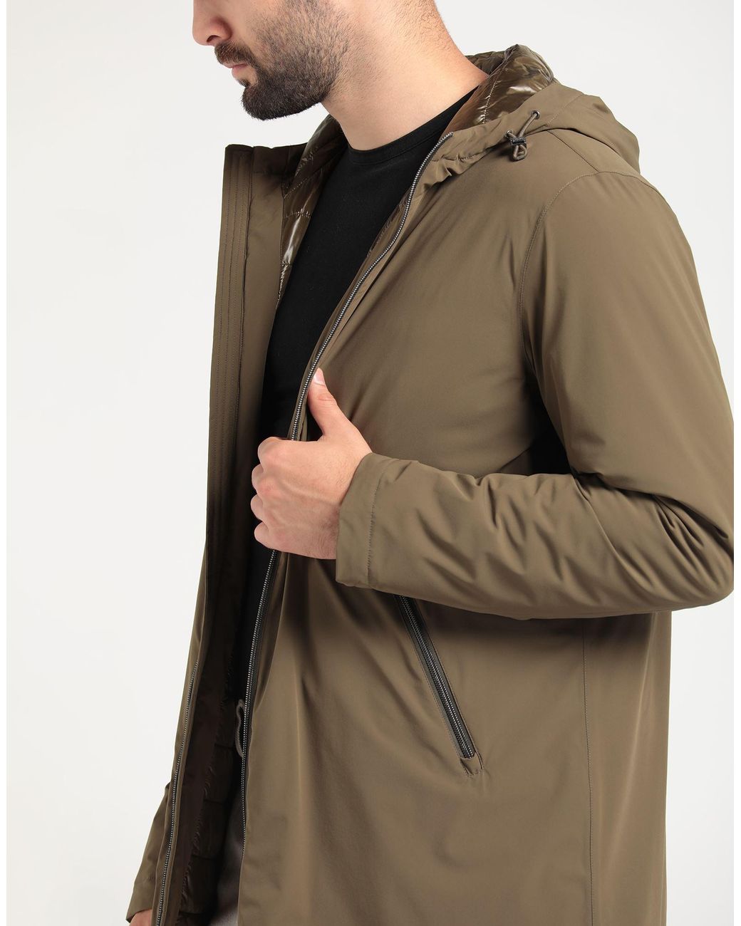 Herno Natural Military Jacket Polyamide, Elastane for men
