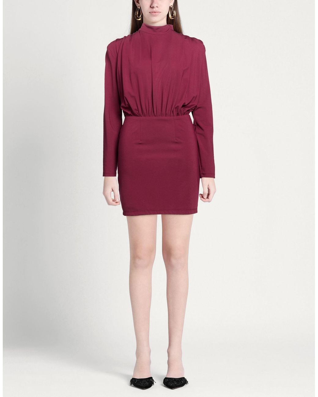 ACTUALEE Purple Mini Dress