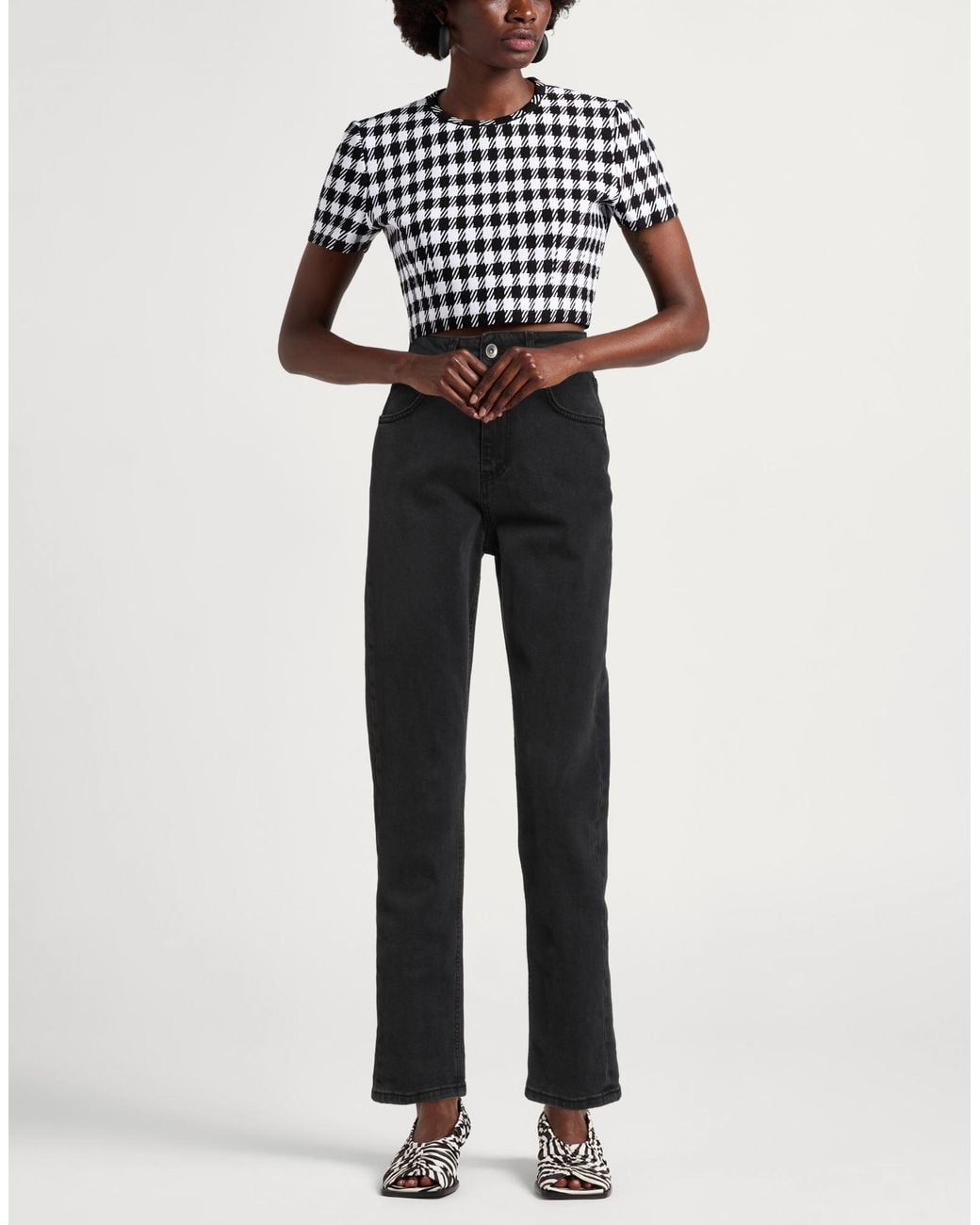 Motel Black Jeans Cotton, Elastane