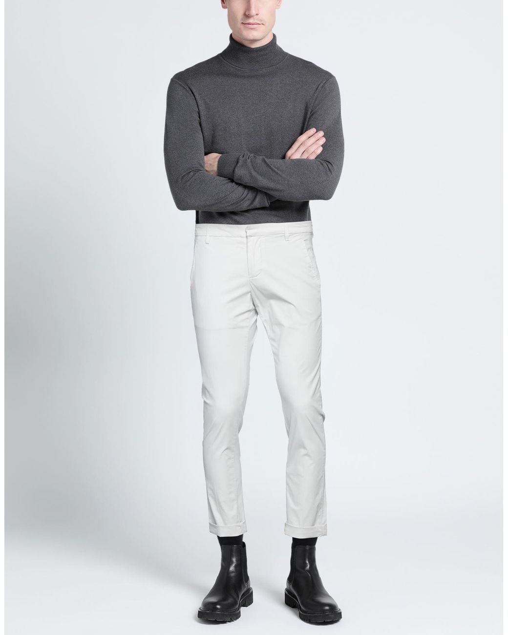Dondup White Pants for men