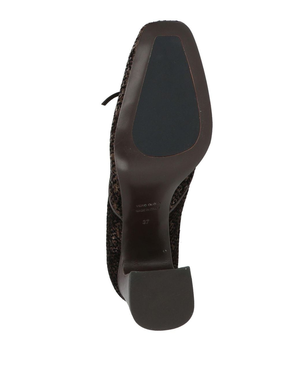 Walter Violet Brown Pumps Leather