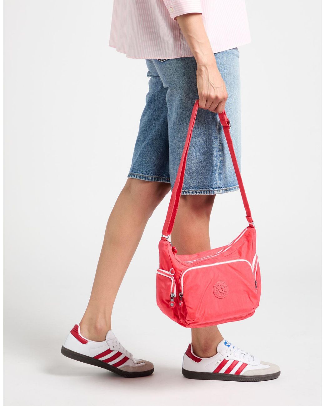 Kipling Pink Cross-Body Bag Polyamide
