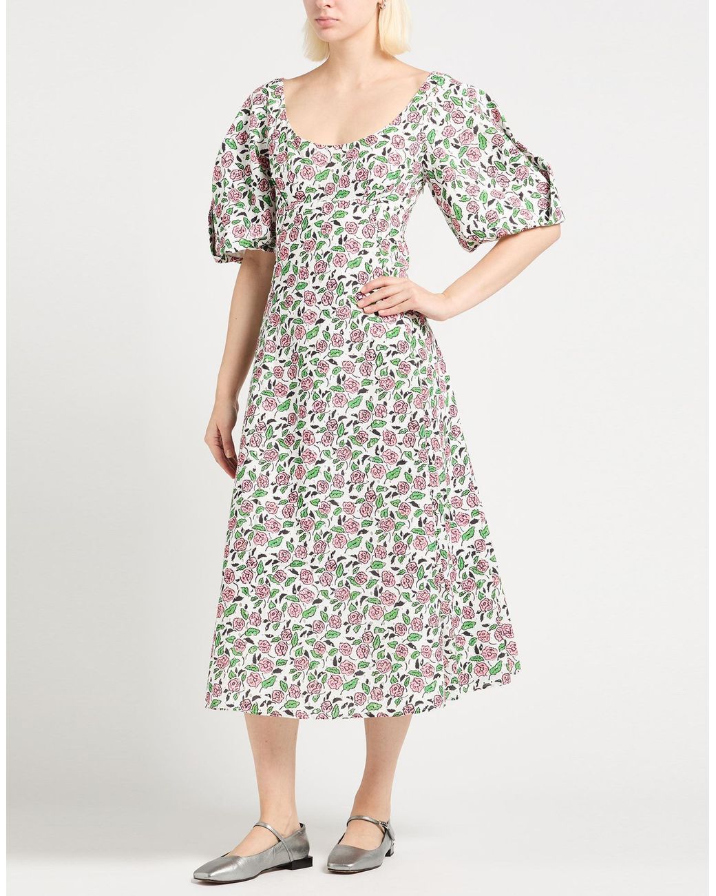 KENZO White Midi Dress
