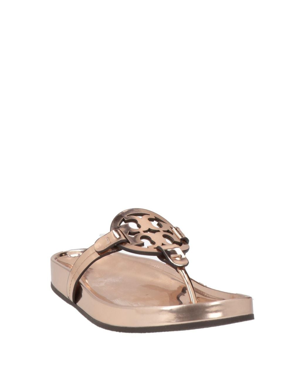 Tory Burch Metallic Thong Sandal Synthetic Material