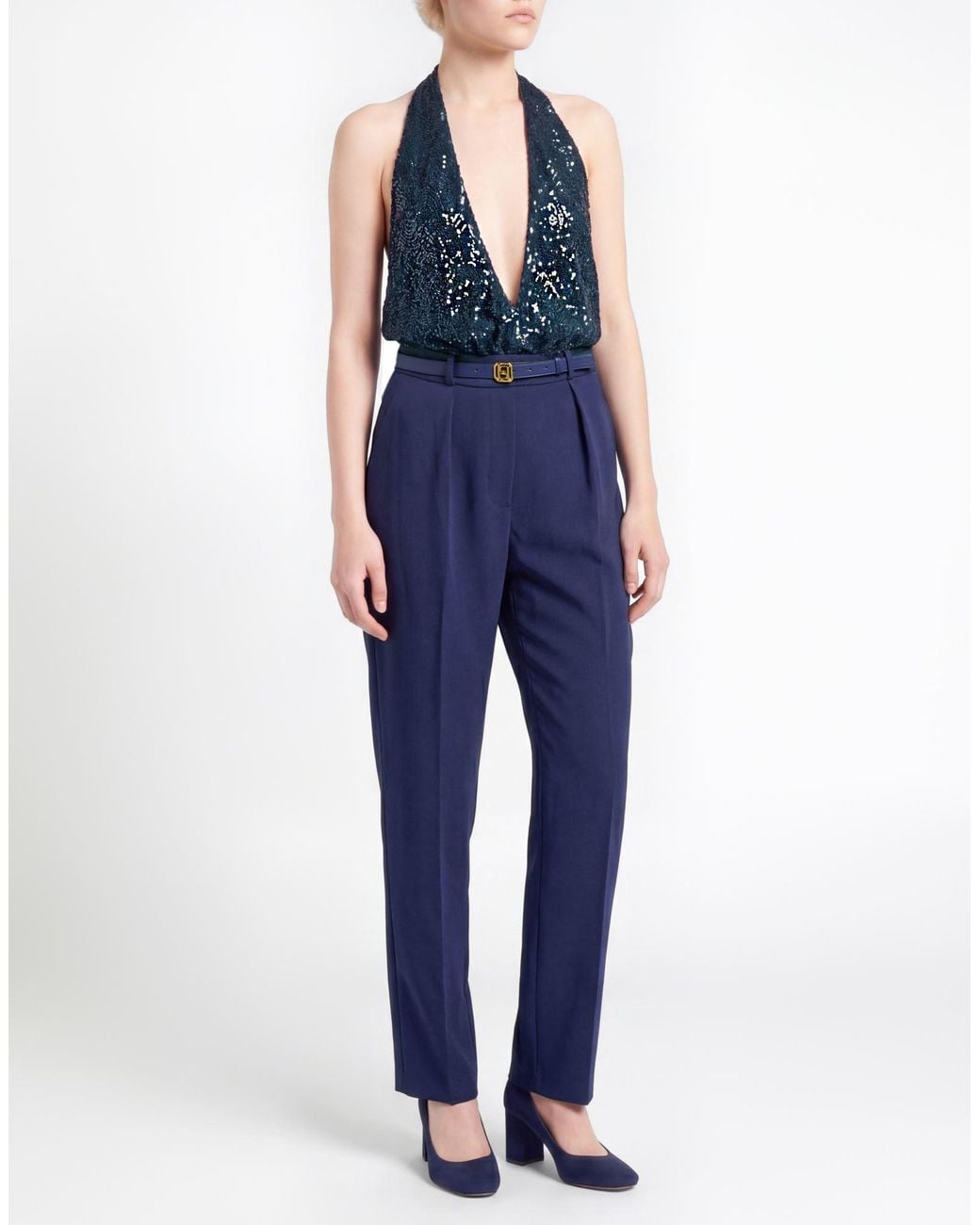 Elisabetta Franchi Blue Jumpsuit