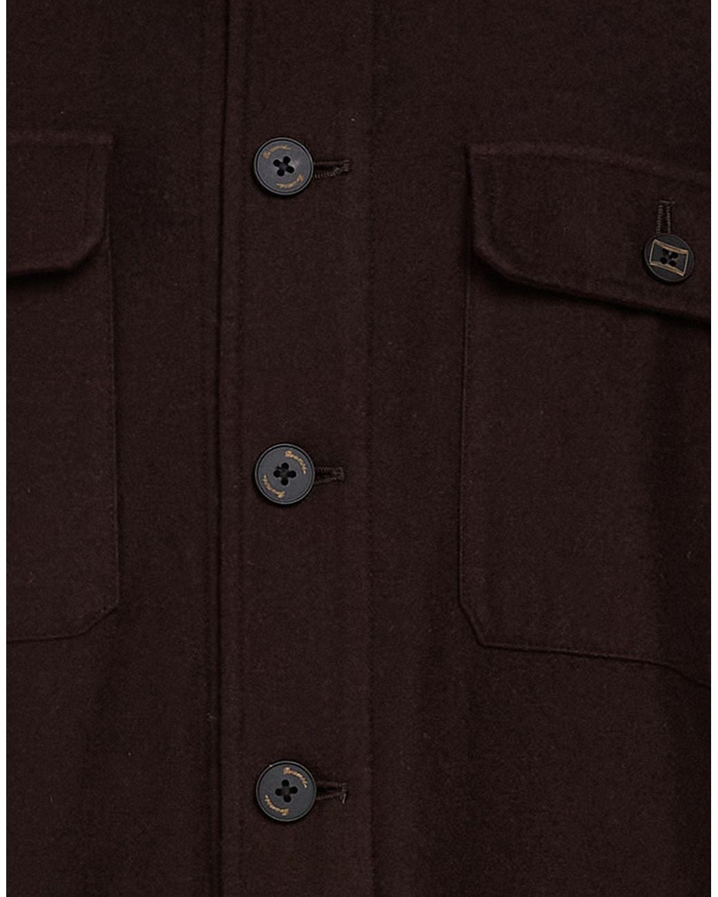 Drumohr Black Dark Jacket Cashmere for men