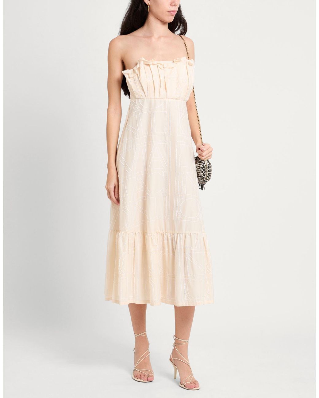 Liviana Conti Natural Midi Dress